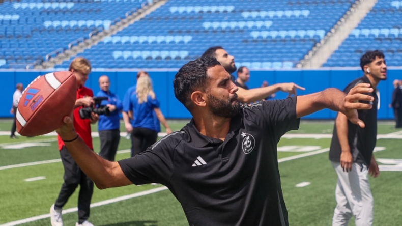 Algerian Football Stars Try New Sports at University of Kansas