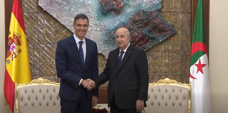 Algerian President Welcomes Spanish Prime Minister Sanchez, Fostering Renewed Dialogue
