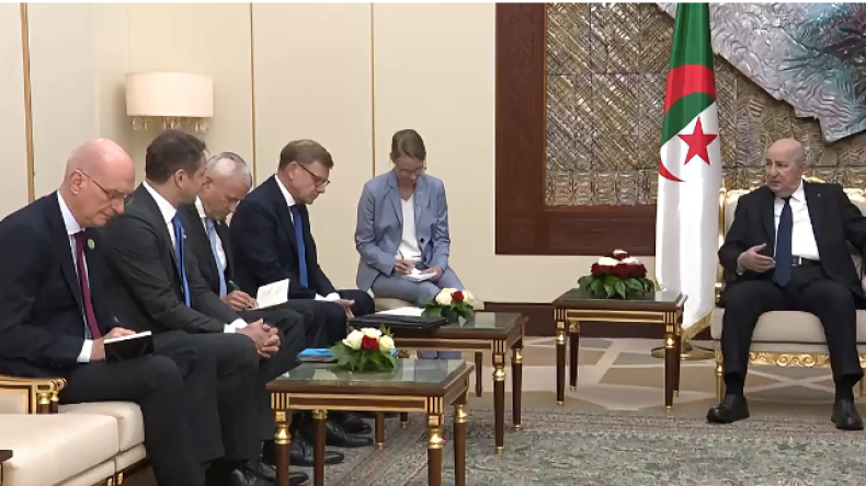 Algerian President Meets German Foreign Minister