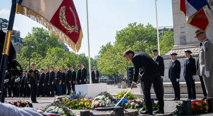 Macron's Victory Day Commemoration Criticized for Insufficient Acknowledgment of Algerian Massacres
