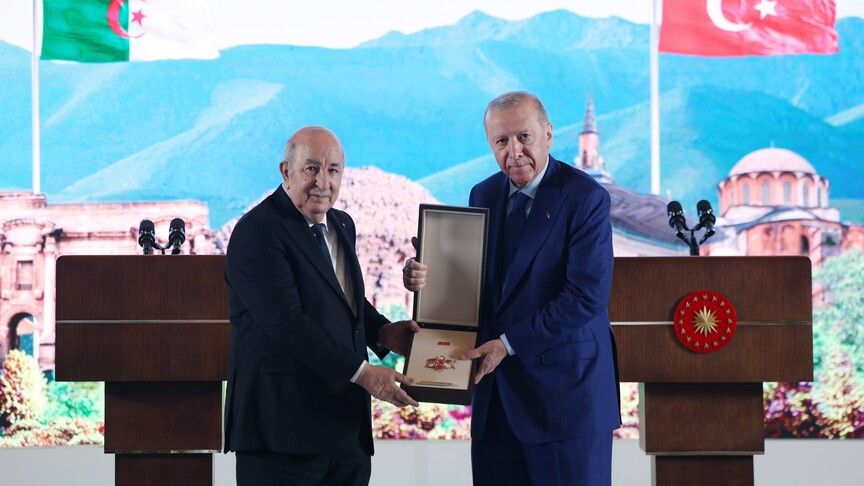 Algerian President Tebboune Awarded State Order in Turkey