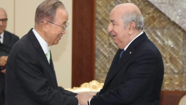 Algeria Honors Ban Ki-moon with National Order of Merit