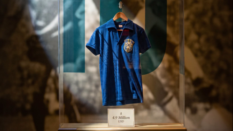 Pelé's 1958 World Cup Final Jersey Sells for $4.9 Million